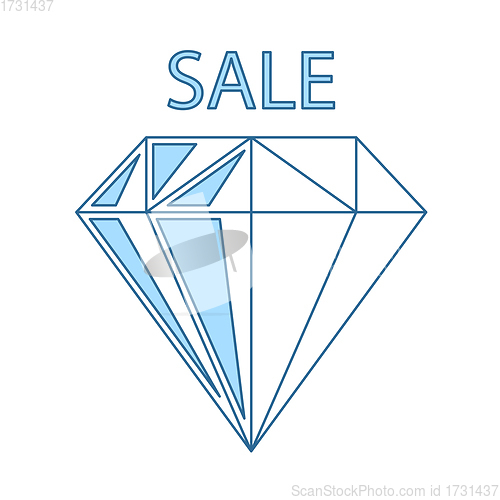 Image of Dimond With Sale Sign Icon