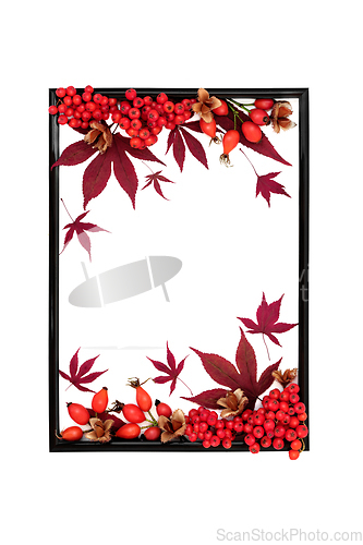 Image of Autumn Fall Harvest Festival Background Frame