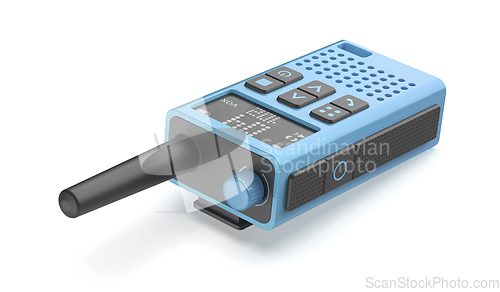 Image of Blue modern handheld transceiver