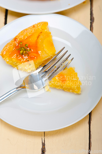 Image of fresh pears pie dessert cake