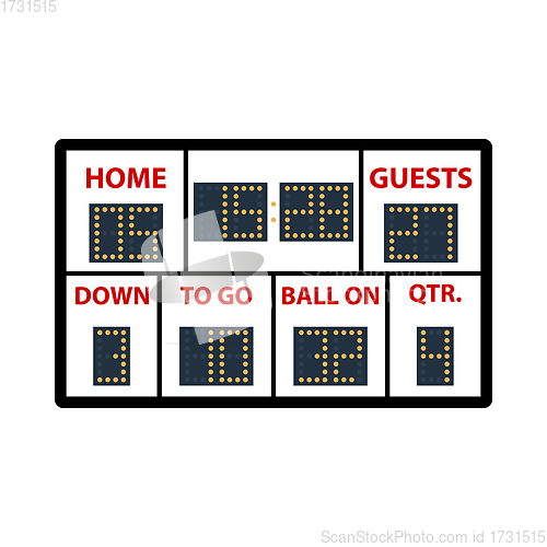 Image of American Football Scoreboard Icon