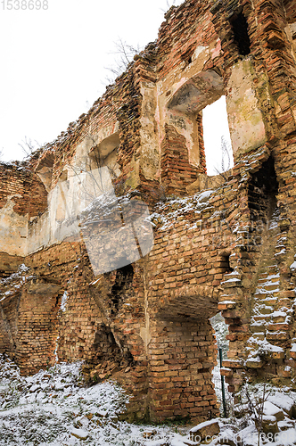 Image of ruins of a fortress in Europe