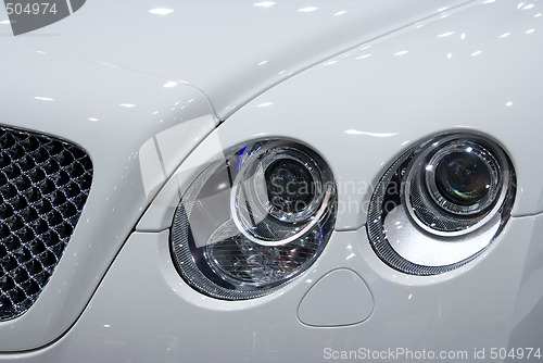 Image of Front detail of luxury car