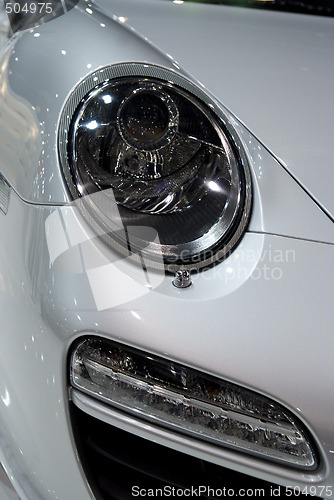 Image of Headlight of sports-car