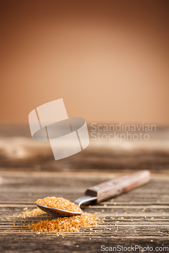Image of Spoon of brown sugar