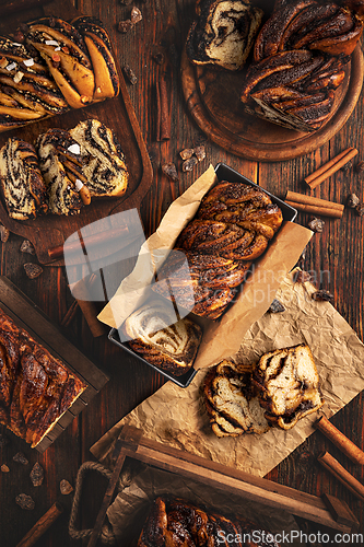 Image of Still life of different type of babka