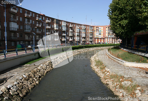 Image of Valladolid and Pisuerga River