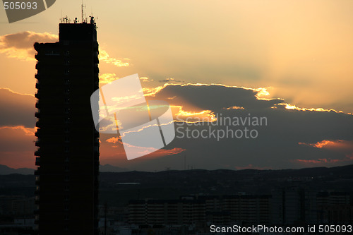 Image of Urban sunset