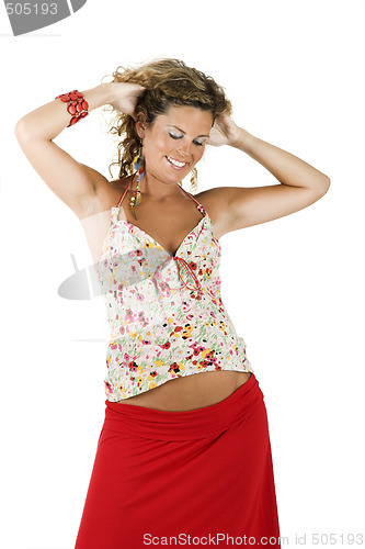 Image of Happy pregnant woman