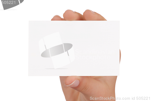 Image of Blank Business Card