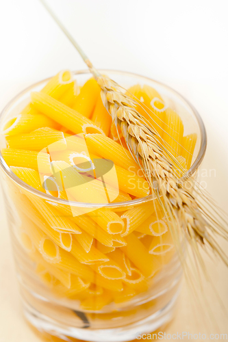 Image of Italian pasta penne with wheat