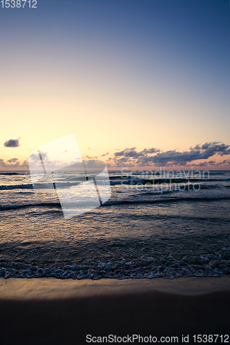 Image of small waves on the Baltic sea