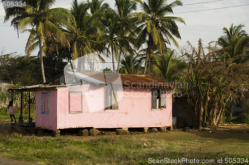 Image of children playing at house corn island nicaragua