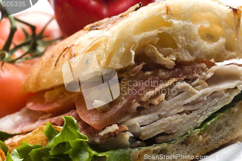 Image of gourmet chicken sandwich