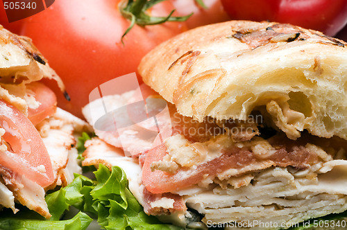 Image of gourmet chicken sandwich 