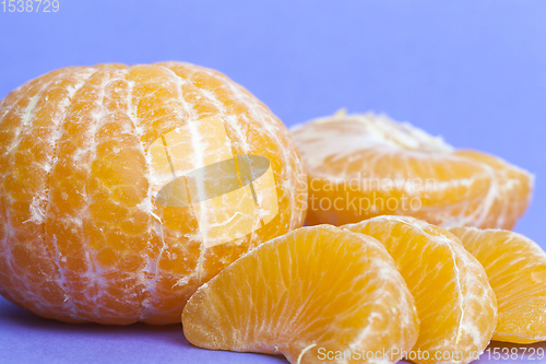 Image of peeled delicious orange