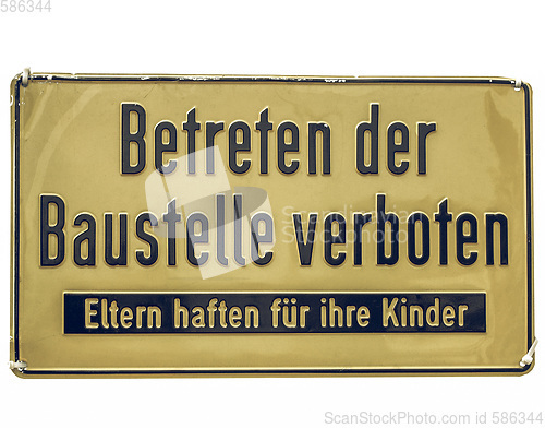 Image of Vintage looking Sign