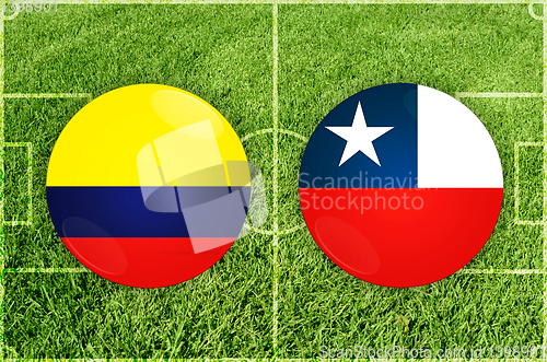 Image of Colombia vs Chili football match