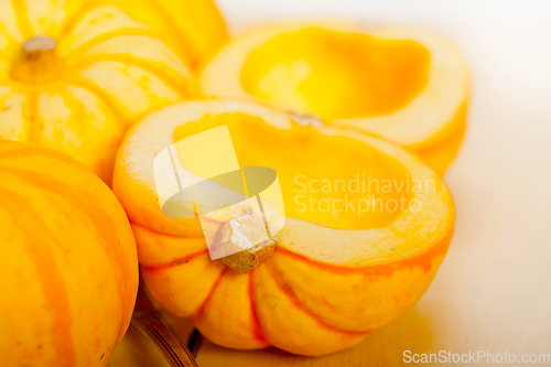 Image of fresh yellow pumpkin