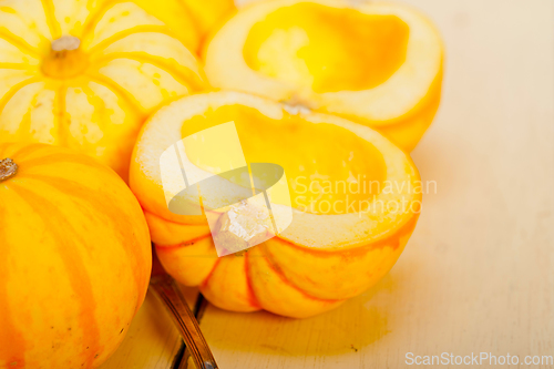 Image of fresh yellow pumpkin