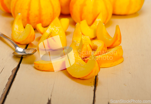 Image of fresh yellow pumpkin