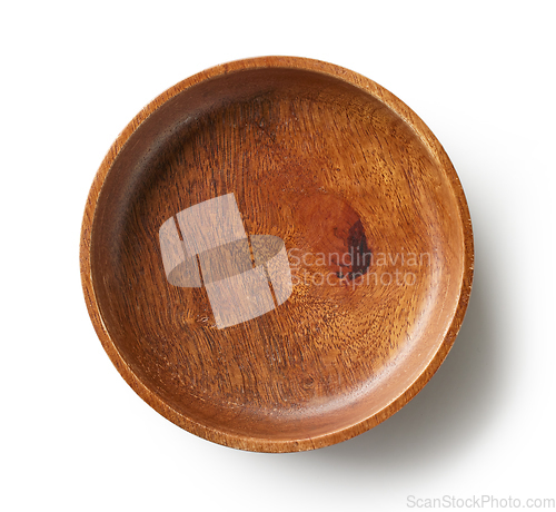 Image of empty wooden bowl