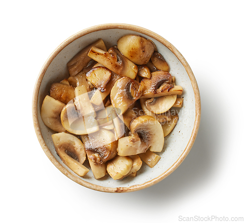 Image of bowl of fried mushrooms