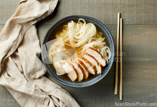 Image of bowl of asian noodle soup