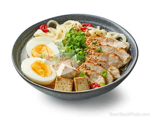 Image of bowl of ramen soup