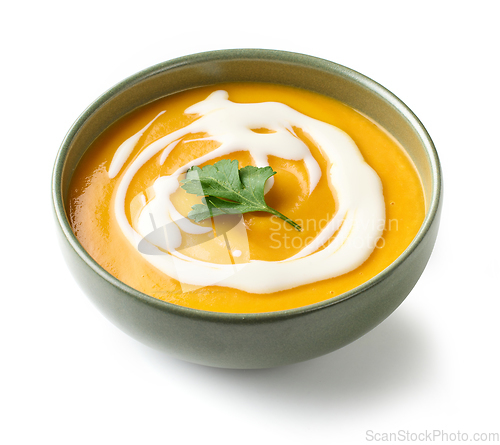 Image of bowl ov vegetable cream soup