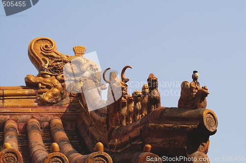 Image of Roofs decoration in the Forbidden City