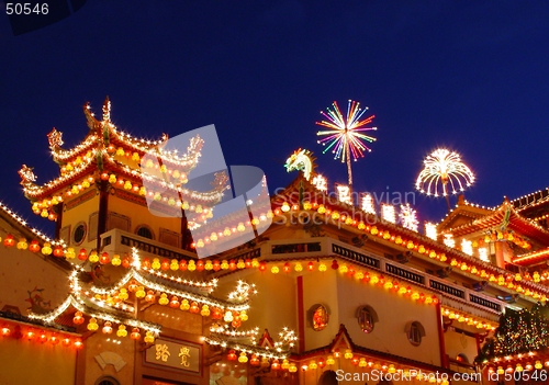 Image of Pagoda Night View