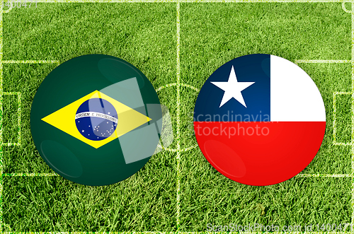 Image of Brasil vs Chile football match