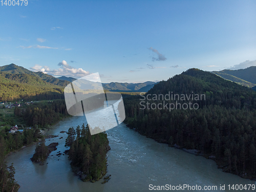 Image of Aerial view of Katun river