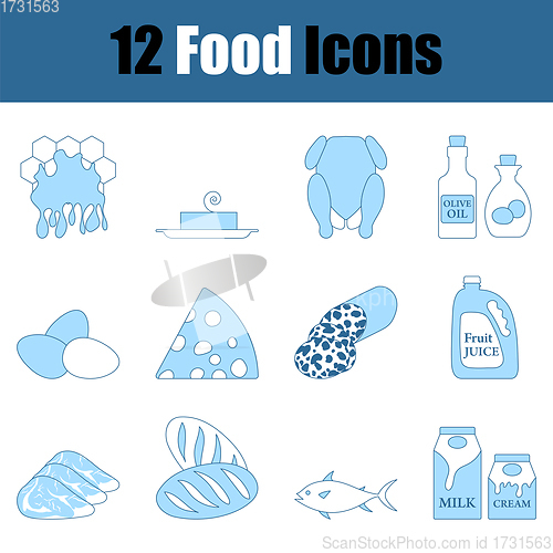 Image of Food Icon Set