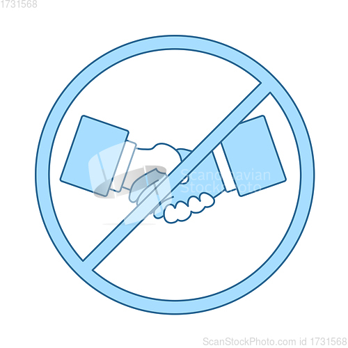 Image of No Hand Shake Icon