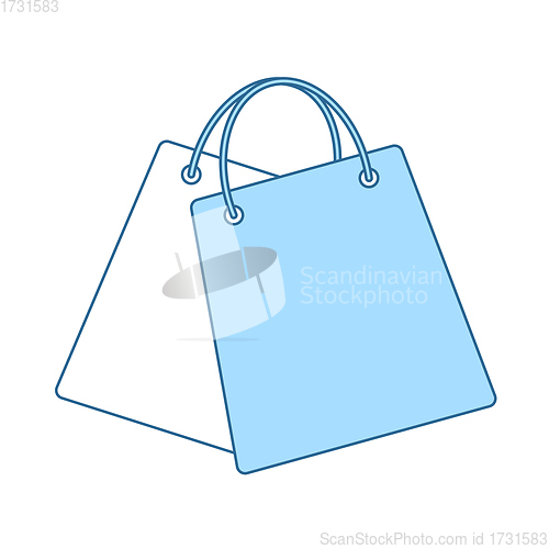 Image of Two Shopping Bags Icon