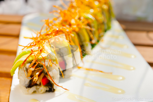 Image of Japanese sushi rolls Maki Sushi