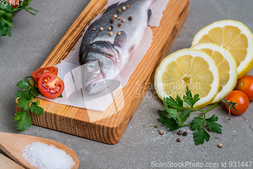 Image of Fresh fish sea bass