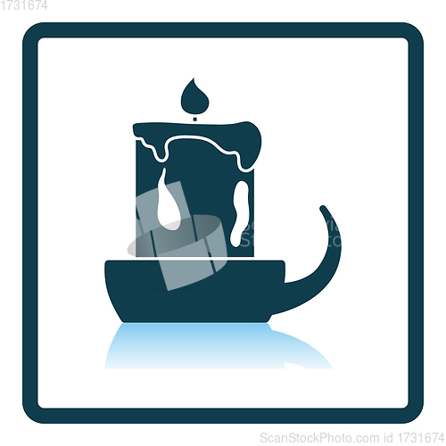 Image of Candle In Candlestick Icon