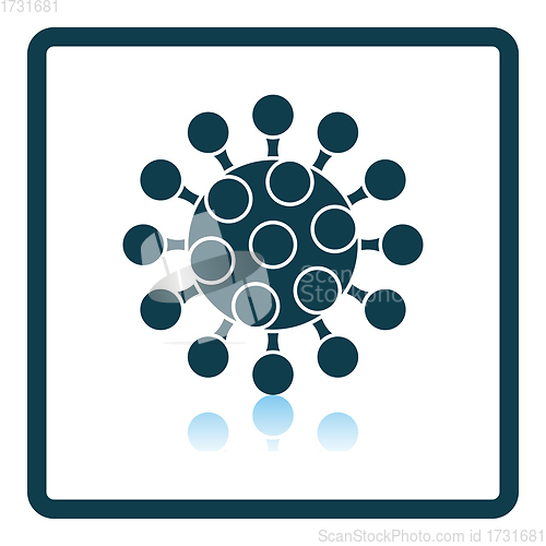 Image of Coronavirus Molecule Icon