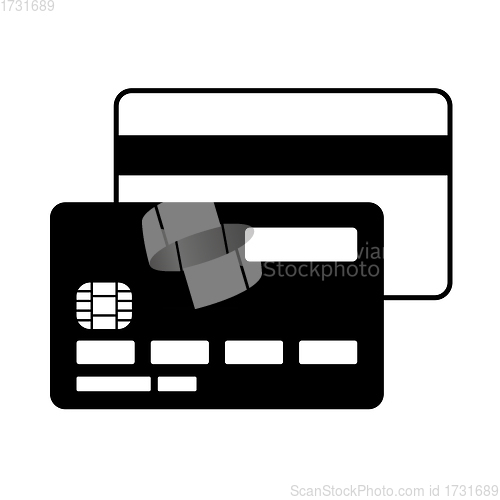 Image of Front And Back Side Of Credit Card Icon