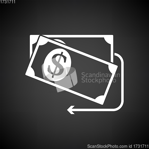 Image of Cash Back Dollar Banknotes Icon