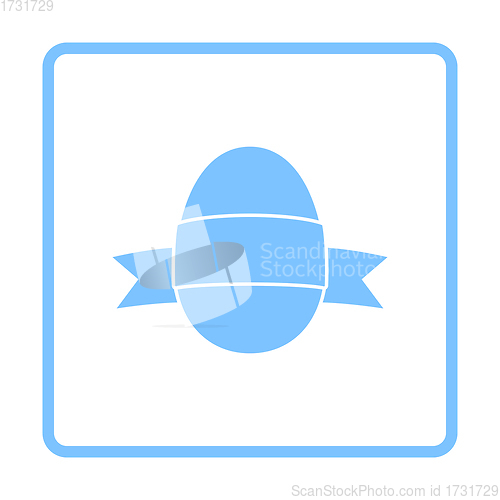 Image of Easter Egg With Ribbon Icon