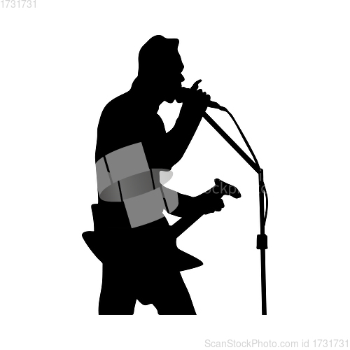 Image of Rock Guitarist Silhouette