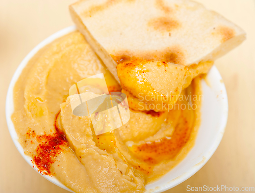 Image of Hummus with pita bread