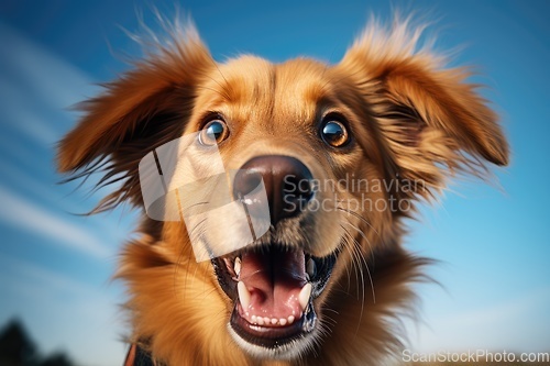 Image of Funny portrait of dog