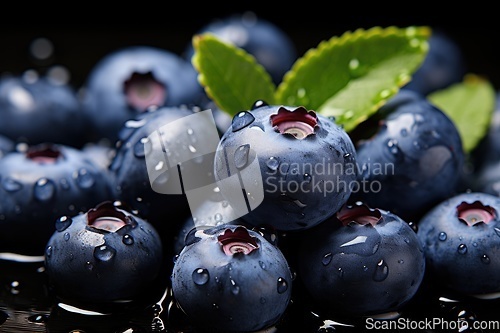 Image of Fresh blueberries berries