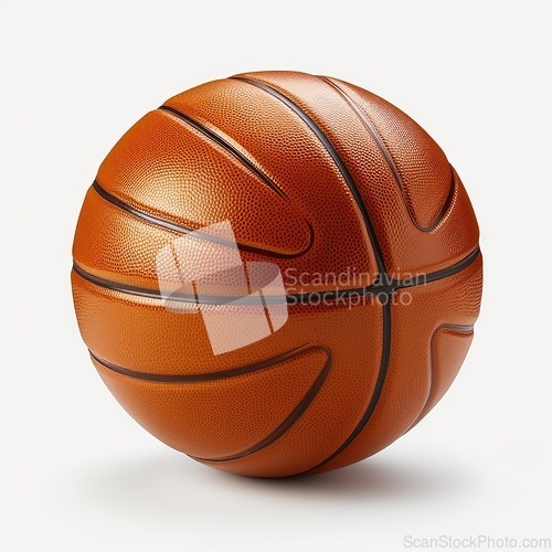 Image of Basketball ball on white