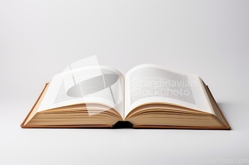 Image of Open book on white